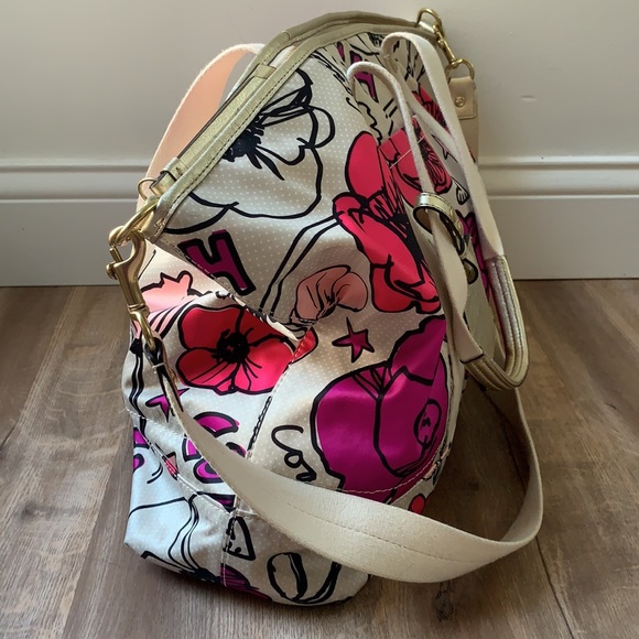 Coach Kyra Graffiti Poppy Weekender Large Floral - Picture 5 of 16